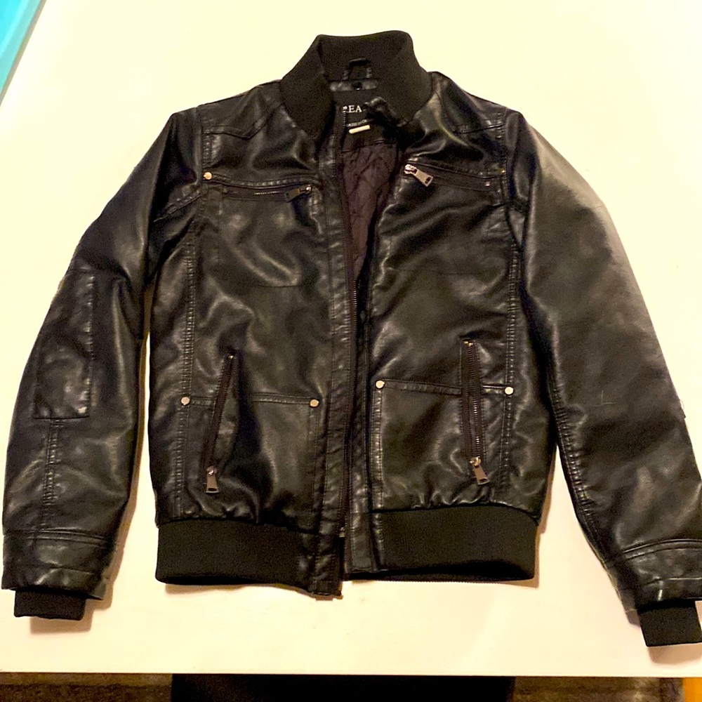 Youth faux leather jacket